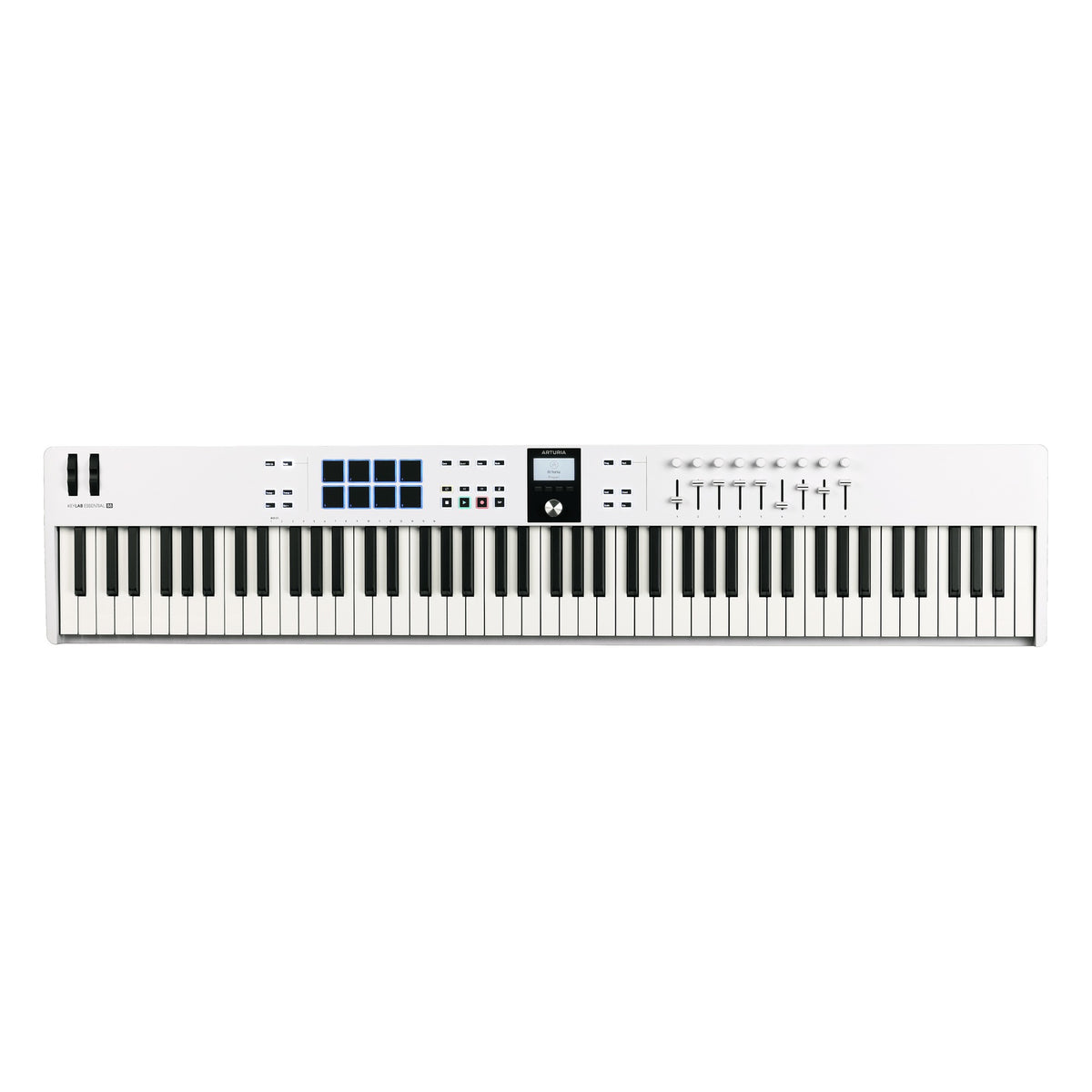Arturia KeyLab Essential 88 MK3 MIDI keyboard, front view