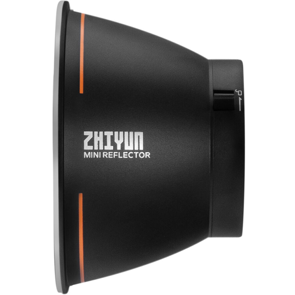 Zhiyun Molus X100 Pro bi-color LED light showing adjustable brightness and color temperature on a professional lighting panel.