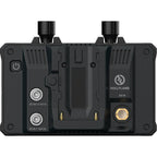 Hollyland Mars M1 Enhanced video monitor with dual screens and control buttons, used for professional video monitoring.