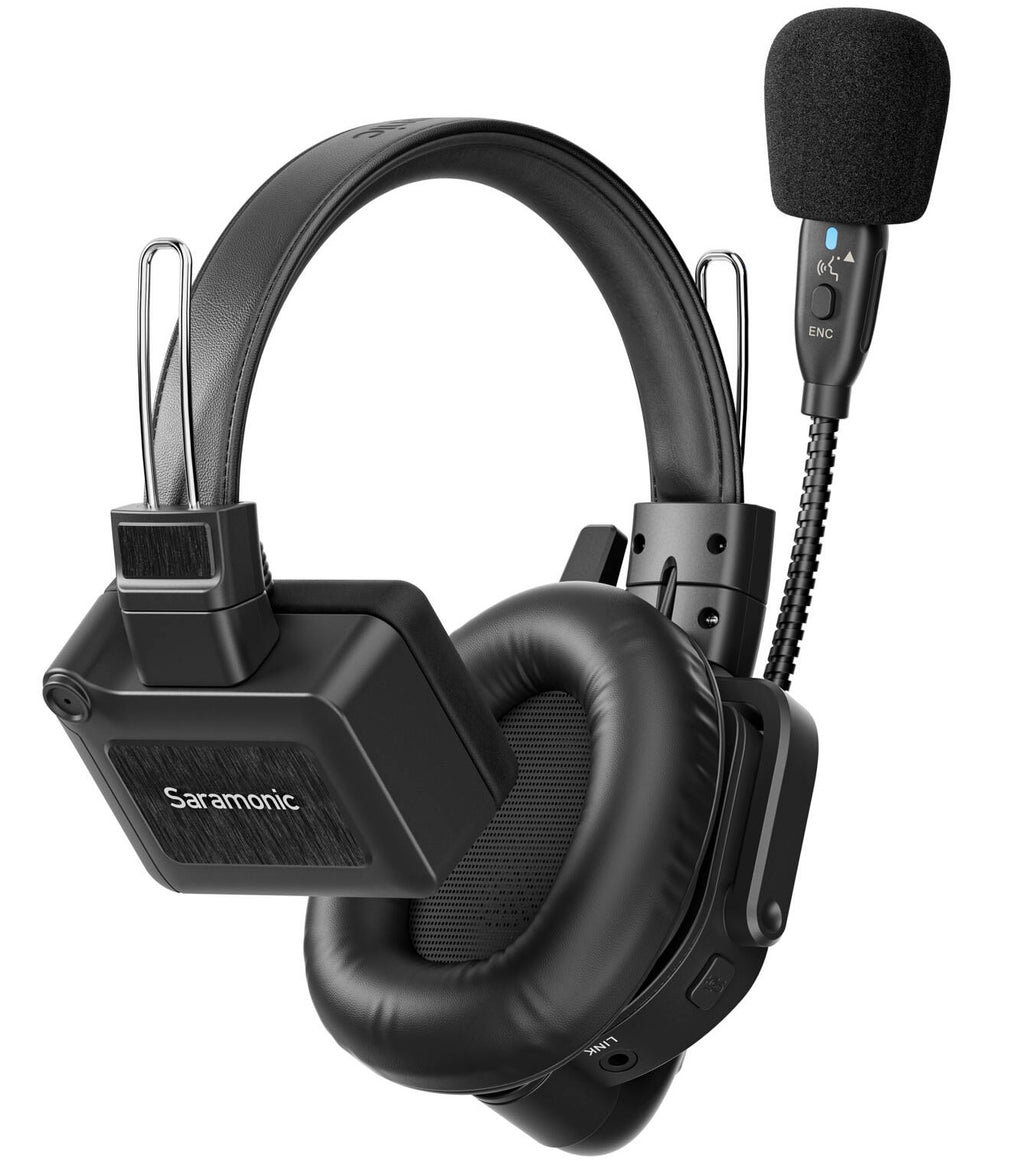 Saramonic WiTalk9 WT3S 3-person wireless video microphone system for professional audio recording and communication.