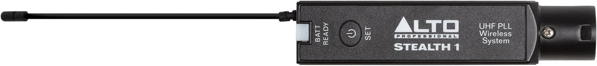 Alto Professional Stealth 1 wireless microphone system with compact receiver and handheld mic for professional audio performances.