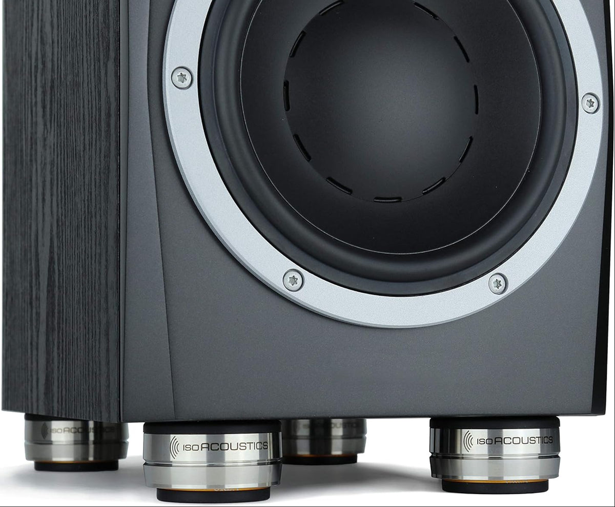 IsoAcoustics Orea Bronze speaker stands with sleek design and sturdy construction for optimal audio support and stability.