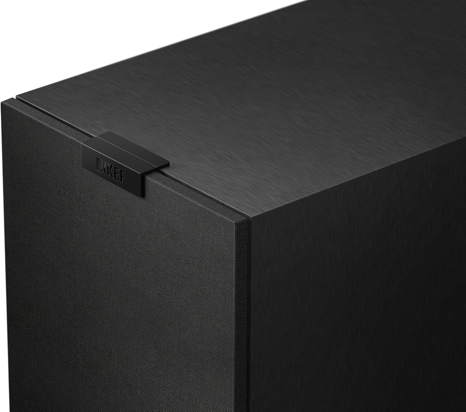 KEF Q Concerto Meta passive bookshelf speakers with sleek black cabinets and driver details visible in the image.