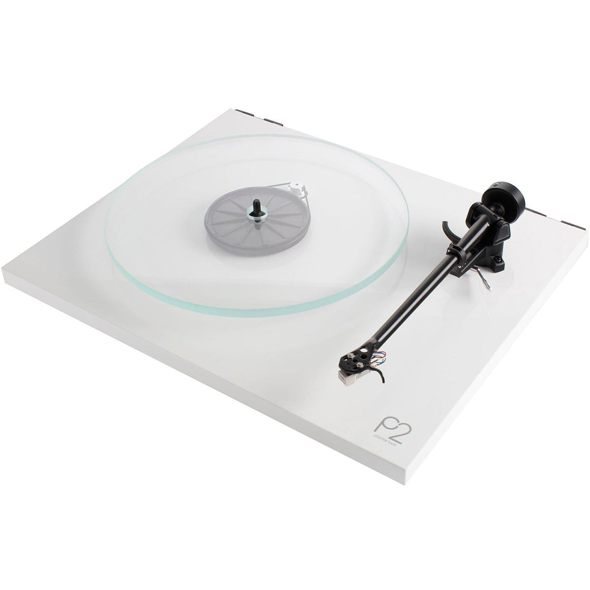 Rega Planar 2 turntable with Nd3 cartridge, featuring a sleek design and wooden plinth for high-quality vinyl playback.
