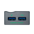 SilentPower USB iPurifier Pro noise filter and conditioner, compact device with LED indicator, designed to reduce electrical noise.