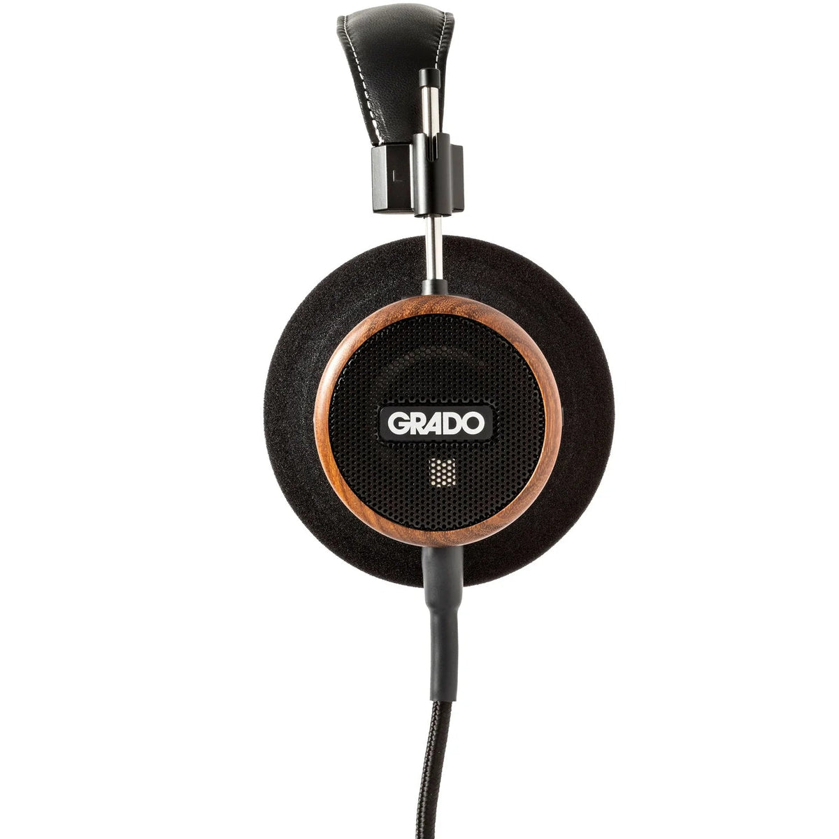Wired Grado Signature S550 headphones with open-back design and over-ear style, featuring sleek black ear cups and headband.