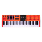 Arturia KeyLab 61 MK3 Ultra MIDI keyboard in orange finish, top view