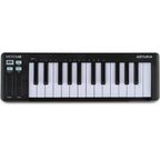 Arturia MicroLab MK3 MIDI keyboard controller, black, top view