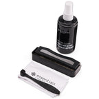Essentials TT Vinyl Kit 100, kit contents with record cleaning spray, record brush, stylus brush and cloth