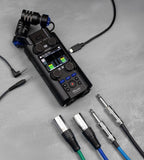 Zoom H5studio digital recorder with multiple input ports and controls, shown in a close-up image.