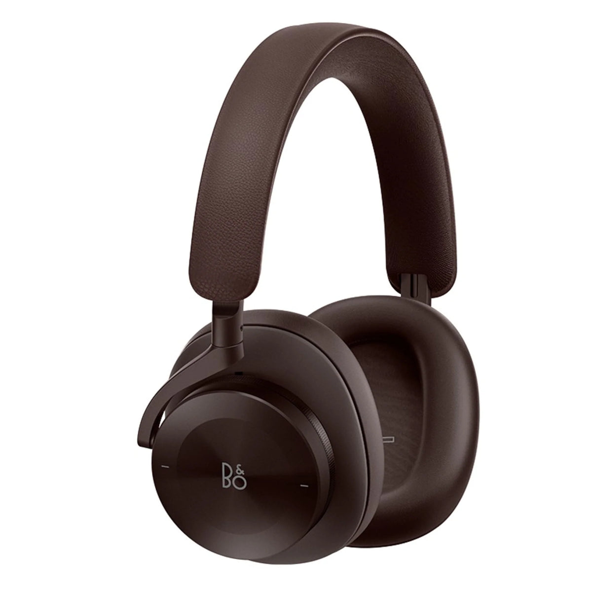 Bang & Olufsen Beoplay H95 wireless headphones with chestnut-colored ear cups and sleek design, showcasing premium audio equipment.