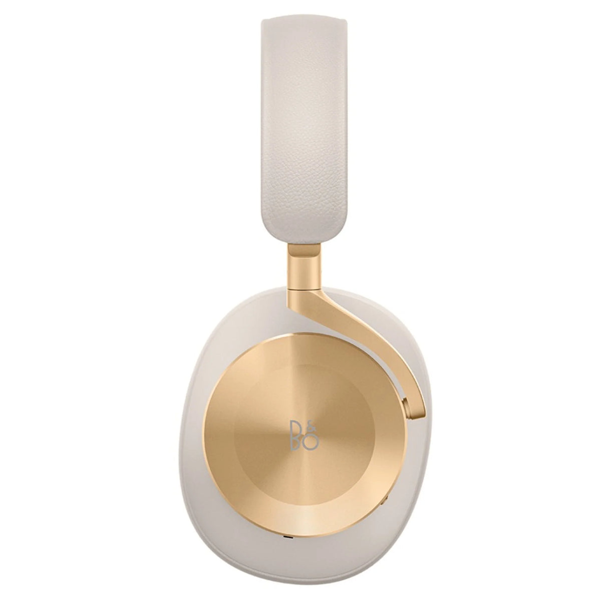 Bang & Olufsen Beoplay H95 wireless headphones in gold with cushioned ear cups and sleek design.