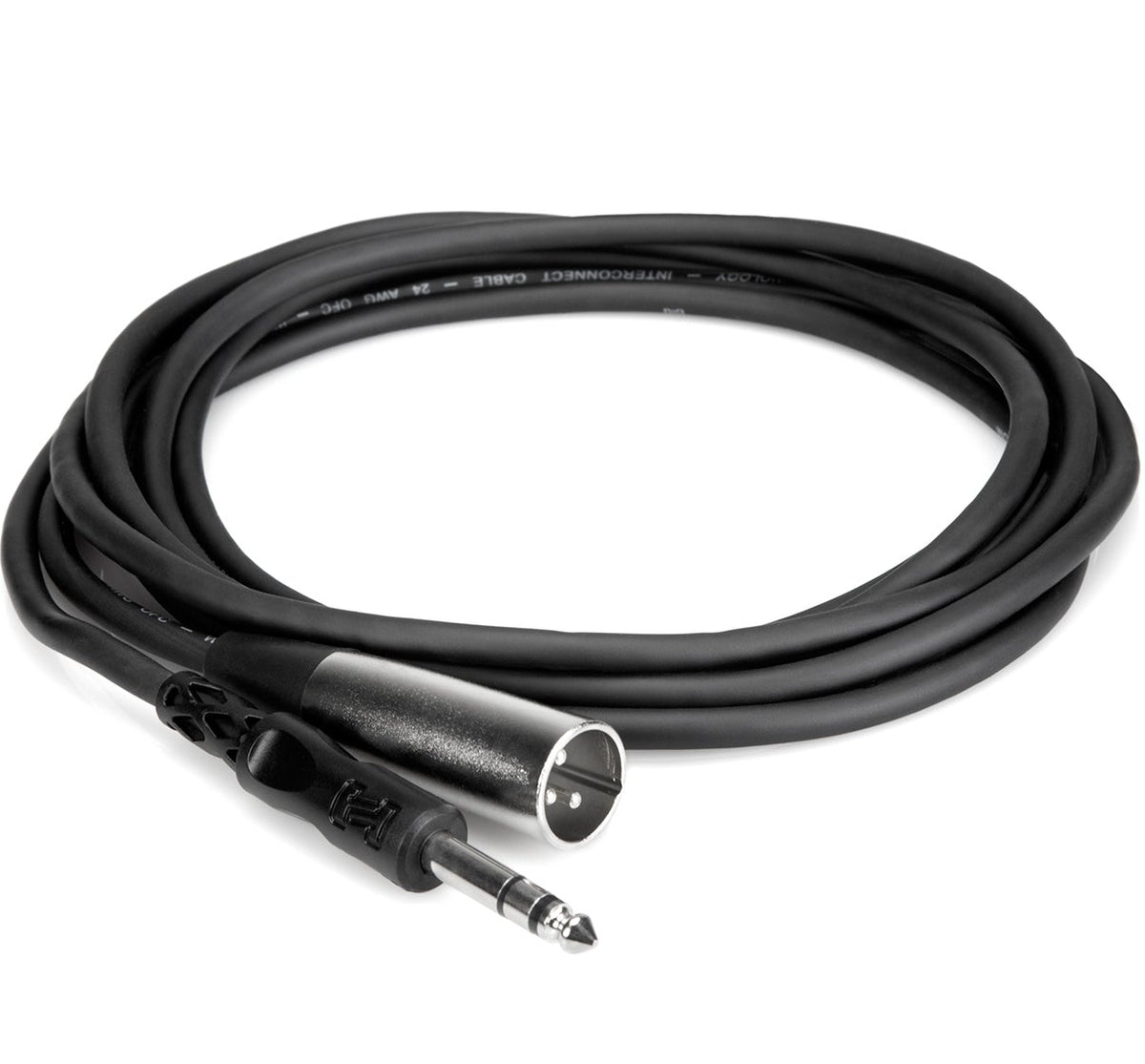 Hosa STX-105M 6.3 mm TRS to XLR-male cable (1.5 m), coiled