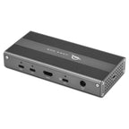 OWC USB4 Hub, rear view facing left