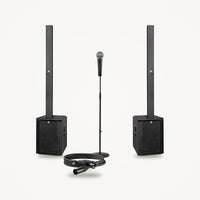 HK Audio POLAR 15 MK2 Pair + Shure SM58 + K&M 260/1 + Rode XLR Complete Live PA Set