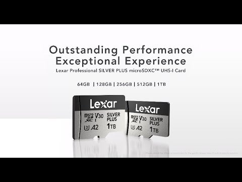Lexar 1066X microSDXC Silver Plus (V30) R205/W100 Memory Card