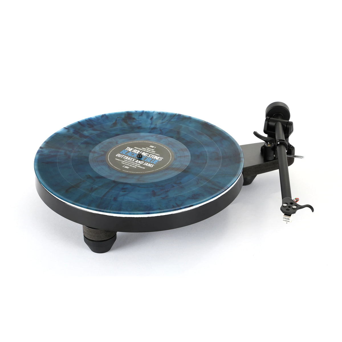Rega Replay turntable with a record on the platter