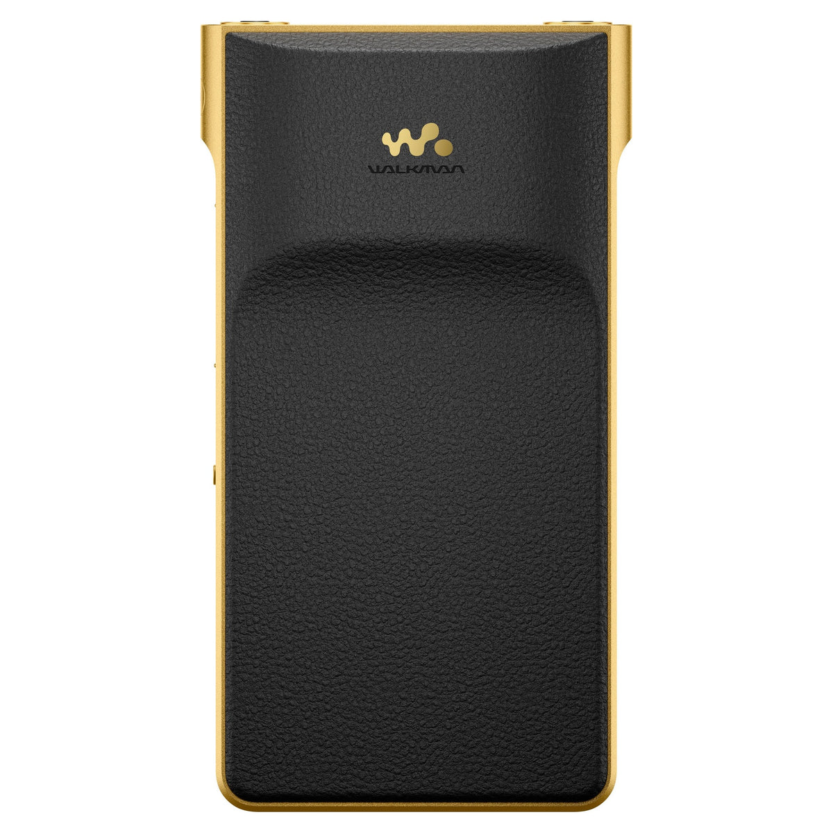 Sony NW-WM1ZM3 Walkman, rear view with leather-textured pad