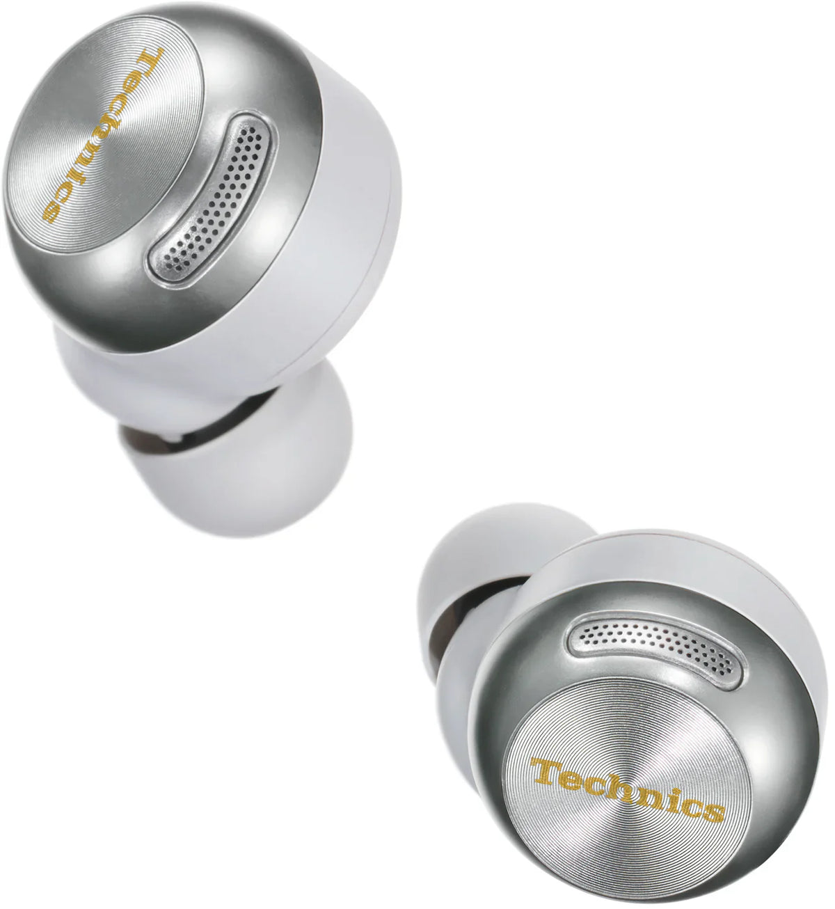 Technics EAH-AZ100 true wireless earbuds, in black, lifestyle setting