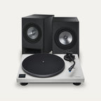 Technics SC-CX700 + SL-40CBT Vinyl Streaming Set – Speaker Colour Charcoal Black, Turntable Colour Gray