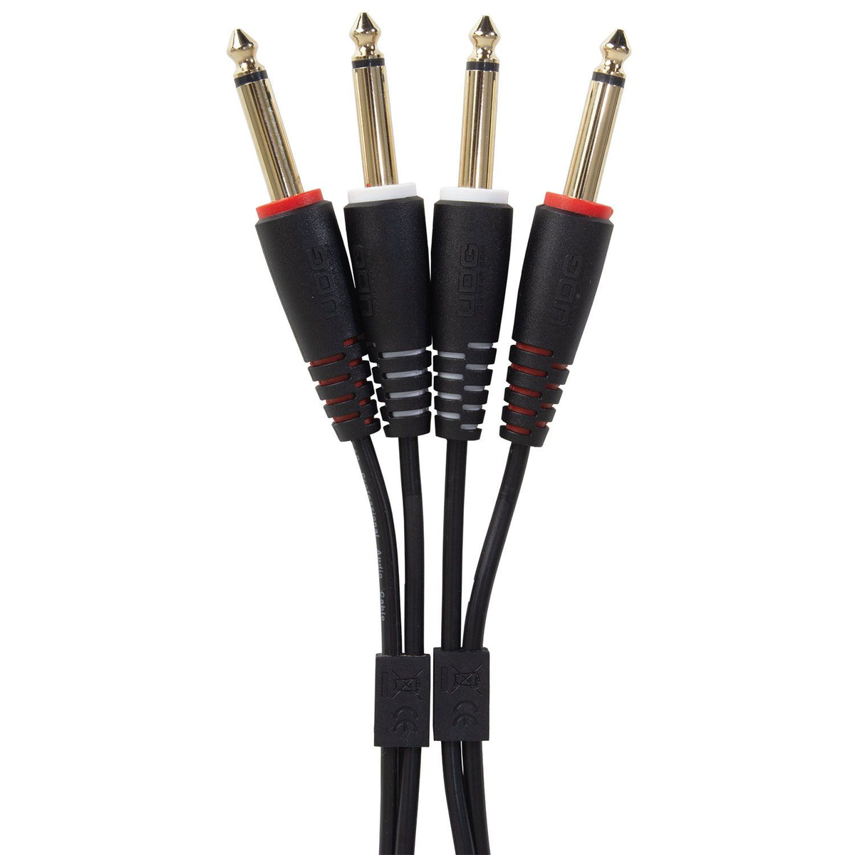 UDG Ultimate 1/4" TRS jack cable set, black straight (1.5 m)