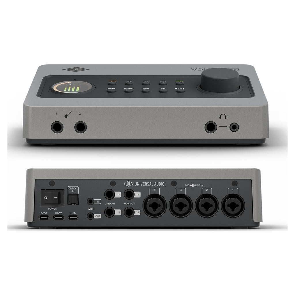 Universal Audio Volt 4P Max, front and rear panels