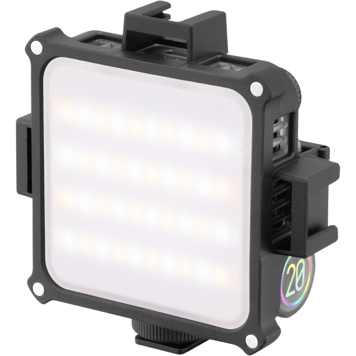 Zhiyun Fiveray M20 bi-color LED light, detail view.